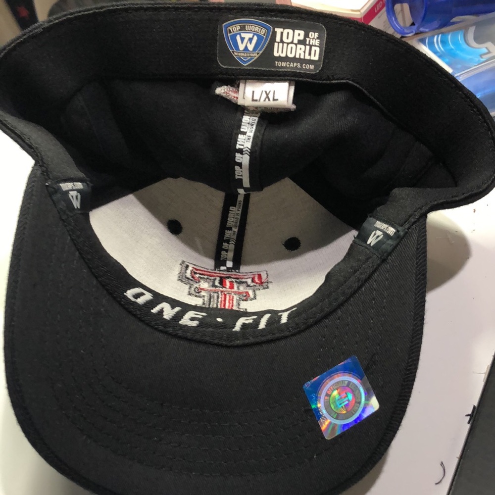 Texas Tech Red Raiders NCAA Men’s Black Flex Fit Hat Cap size L/XL - Picture 3 of 4